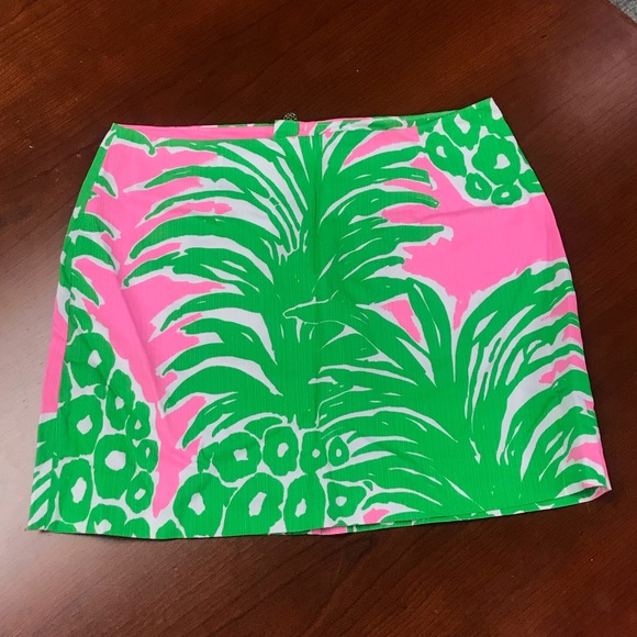 Lilly Pulitzer Dresses & Skirts - Lilly Pulitzer Bright Green & Pink Pineapple Skirt